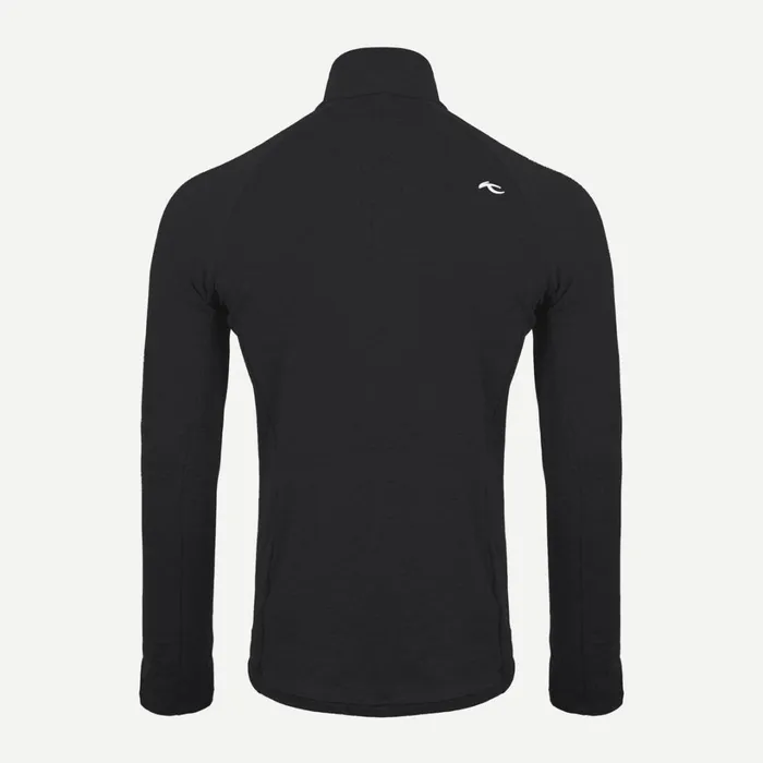 Men Trace Midlayer HalfZip Black KJUS Midlayers and Sweaters
