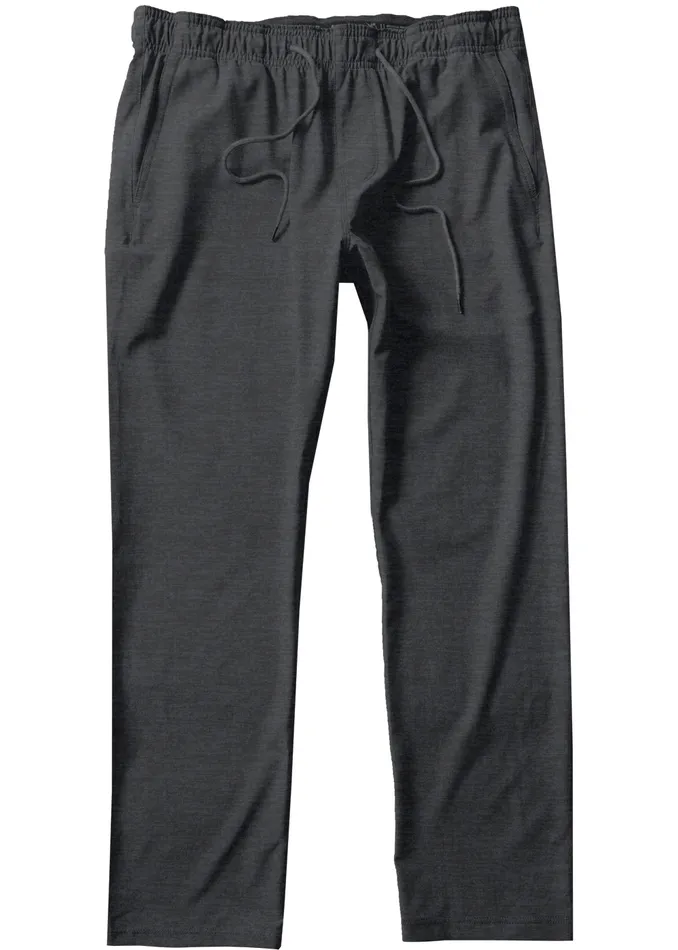 Men Vissla Comp Lite Eco Elastic Pant Phantom Heather Pants and Denim