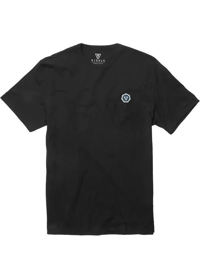 Men Vissla Seven Seas Organic Tee Phantom Eco Tees Men Vissla Seven Seas Organic Tee Phantom Eco Tees