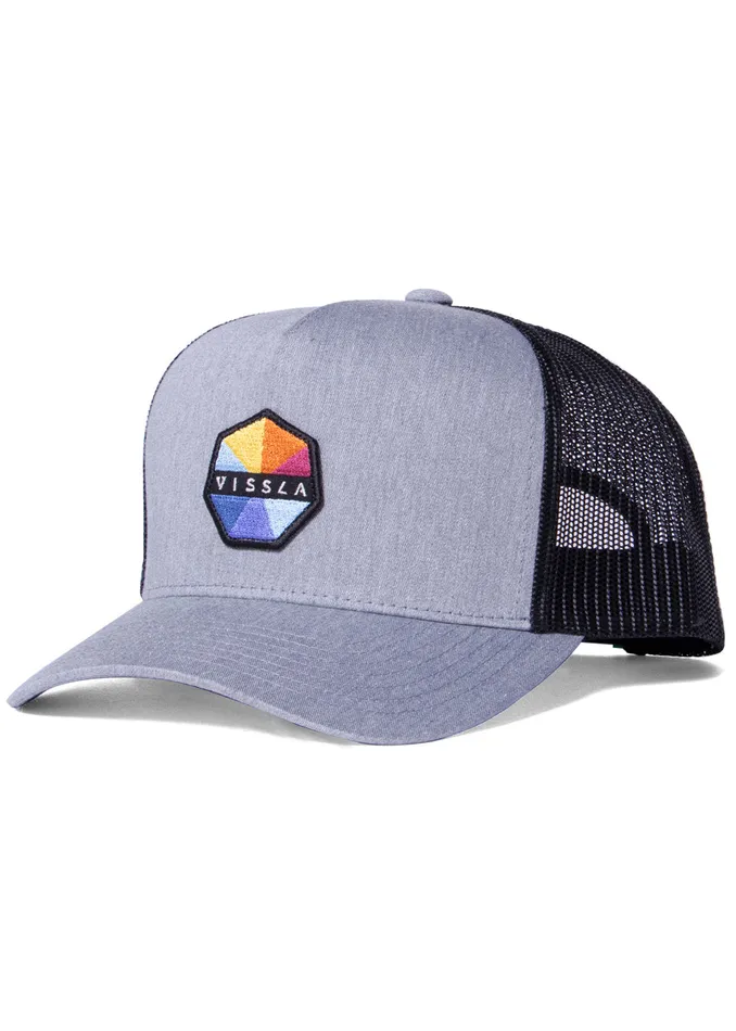 Men Vissla Solid Sets Eco Trucker Hat Grey Heather Hats