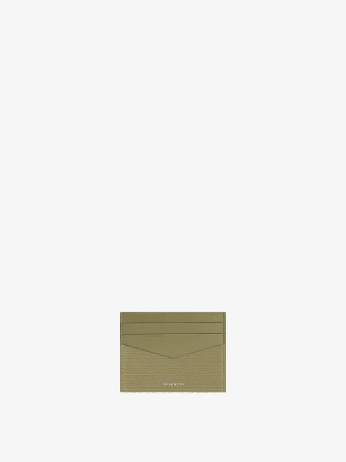 Men Wallets and Card Holders Givenchy GIVENCHY Card Holder In 4G Micro Leather Khaki Men Wallets and Card Holders Givenchy GIVENCHY Card Holder In 4G Micro Leather Khaki