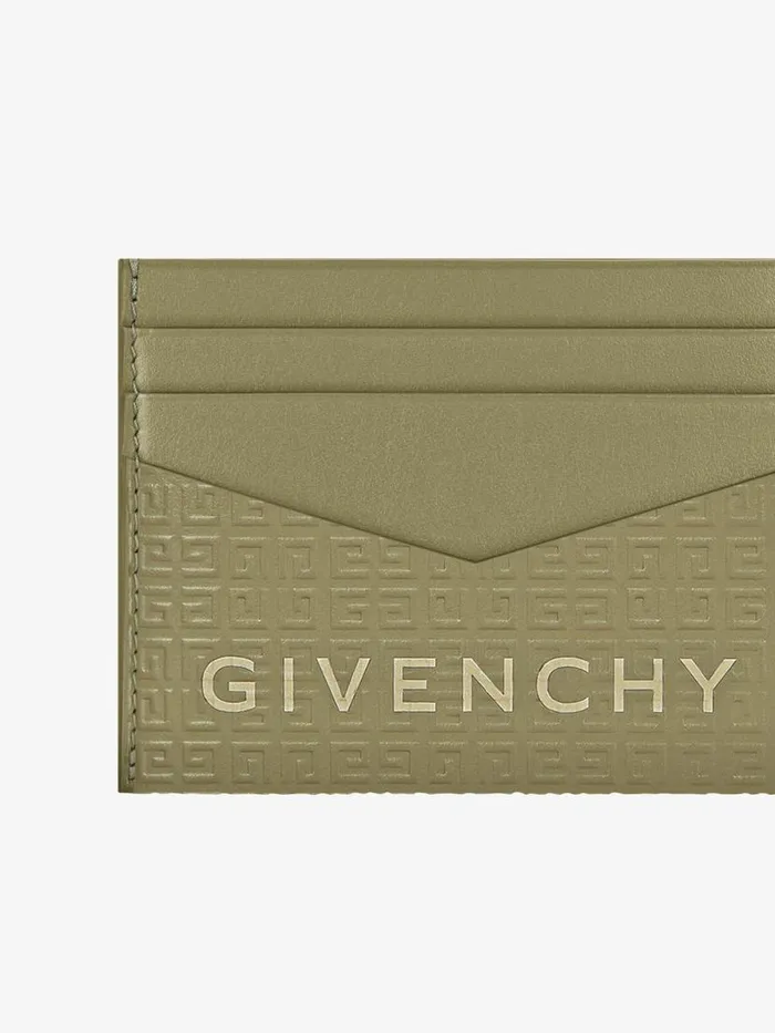 Men Wallets and Card Holders Givenchy GIVENCHY Card Holder In 4G Micro Leather Khaki Men Wallets and Card Holders Givenchy GIVENCHY Card Holder In 4G Micro Leather Khaki
