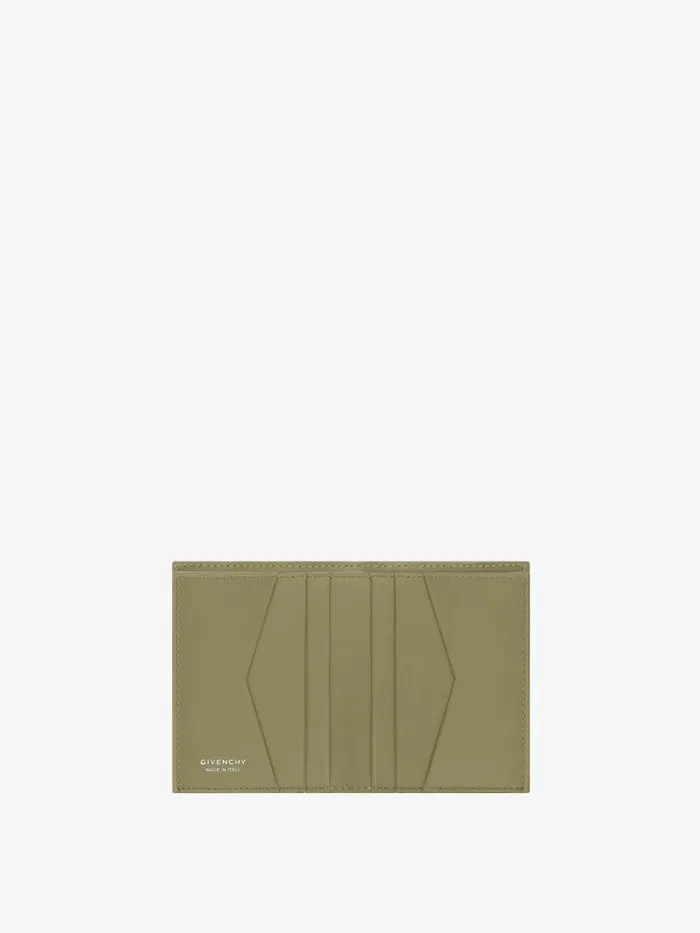 Men Wallets and Card Holders Givenchy GIVENCHY Card Holder In 4G Micro Leather Khaki Men Wallets and Card Holders Givenchy GIVENCHY Card Holder In 4G Micro Leather Khaki