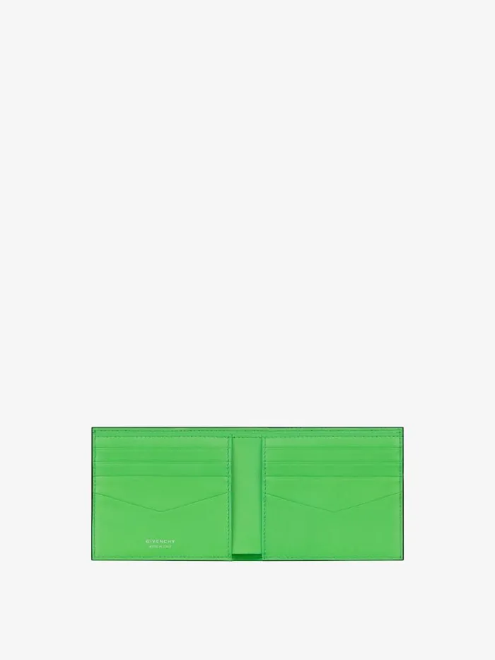 Men Wallets and Card Holders Givenchy GIVENCHY Wallet In 4G Micro Leather Blackgreen Men Wallets and Card Holders Givenchy GIVENCHY Wallet In 4G Micro Leather Blackgreen
