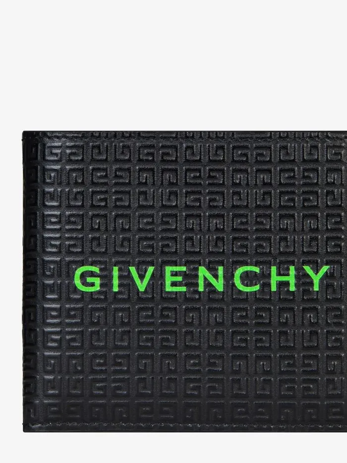 Men Wallets and Card Holders Givenchy GIVENCHY Wallet In 4G Micro Leather Blackgreen Men Wallets and Card Holders Givenchy GIVENCHY Wallet In 4G Micro Leather Blackgreen