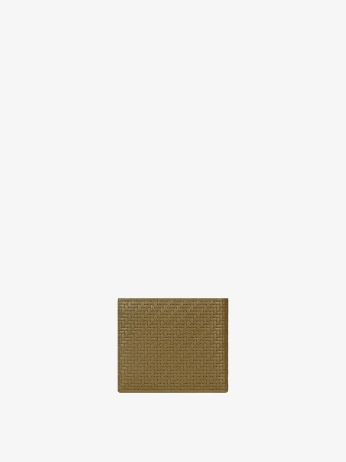 Men Wallets and Card Holders Givenchy GIVENCHY Wallet In Braidedeffect Leather Khaki Men Wallets and Card Holders Givenchy GIVENCHY Wallet In Braidedeffect Leather Khaki