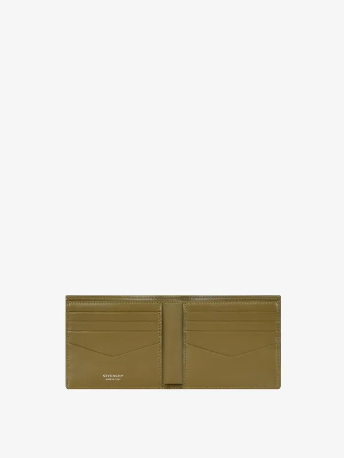 Men Wallets and Card Holders Givenchy GIVENCHY Wallet In Braidedeffect Leather Khaki Men Wallets and Card Holders Givenchy GIVENCHY Wallet In Braidedeffect Leather Khaki