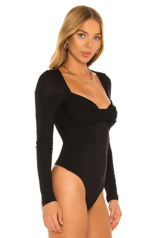 Mikka Bodysuit Black Women Lovers and Friends Tops Mikka Bodysuit Black Women Lovers and Friends Tops