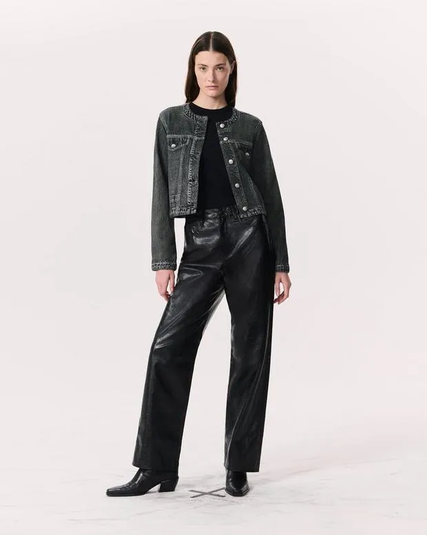 Miramar Terry Cora Jacket Washed Black Women MiramarJeans rag and bone