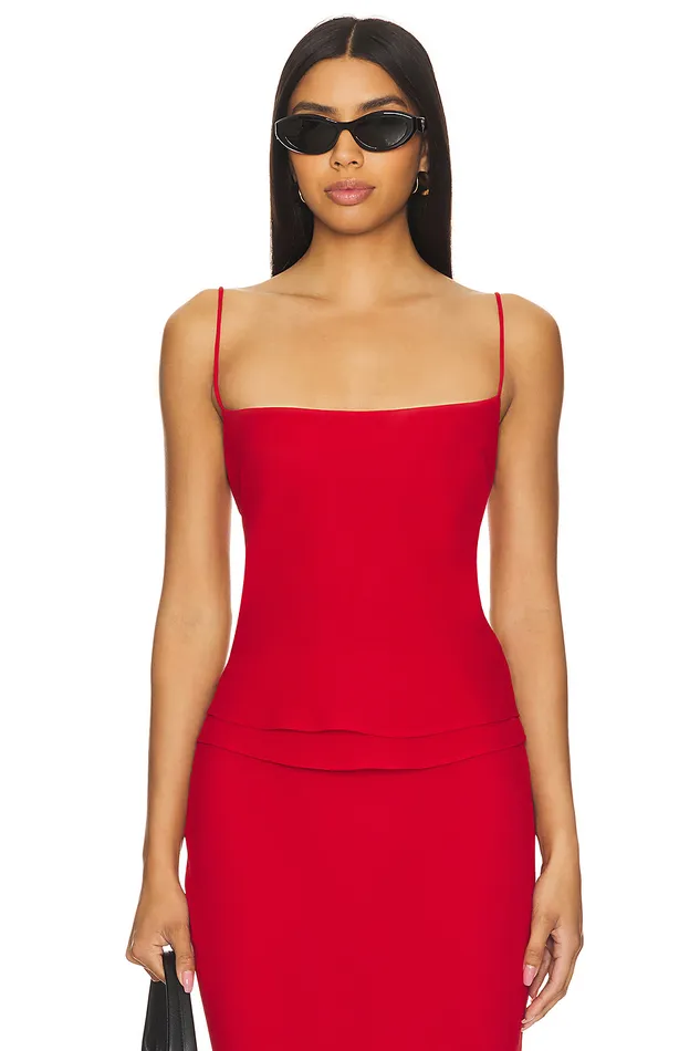 Mischa Top Bright Red Women Lovers and Friends Tops