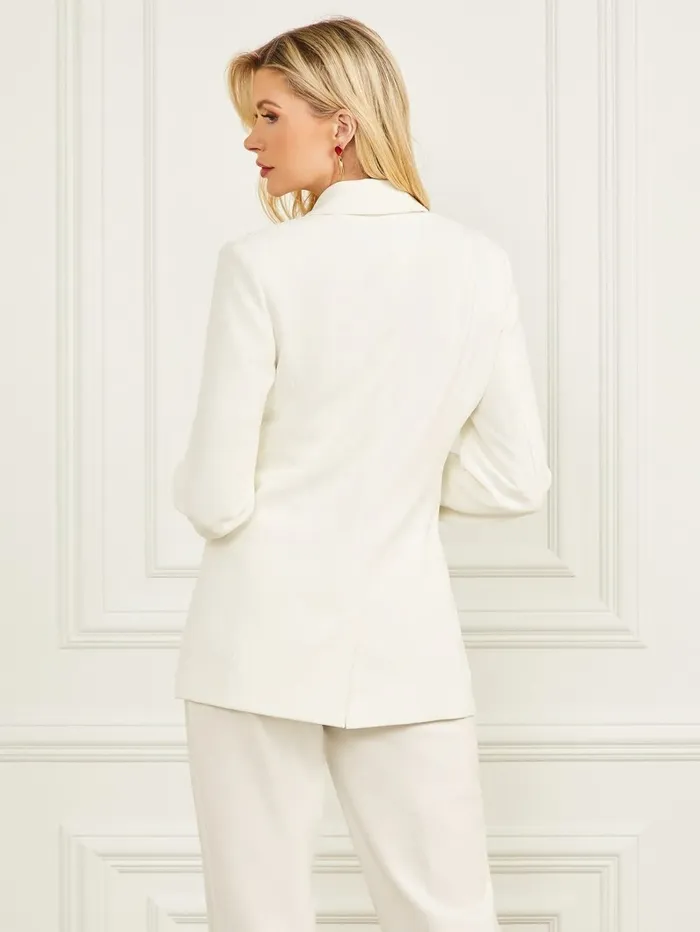 Moira Blazer Pale Pearl Women Jackets and Coats GUESS Moira Blazer Pale Pearl Women Jackets and Coats GUESS