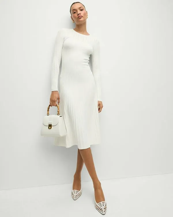 Nami Sweater Dress Offwhite Women Veronica Beard Dresses