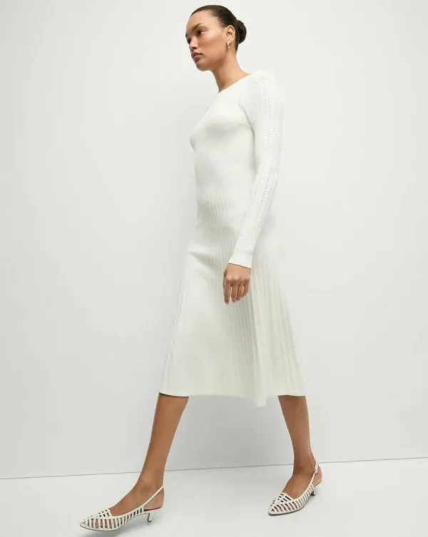 Nami Sweater Dress Offwhite Women Veronica Beard Dresses Nami Sweater Dress Offwhite Women Veronica Beard Dresses