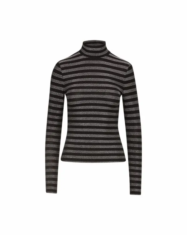 Nate Top Silverandblack Women Veronica Beard Tops Nate Top Silverandblack Women Veronica Beard Tops