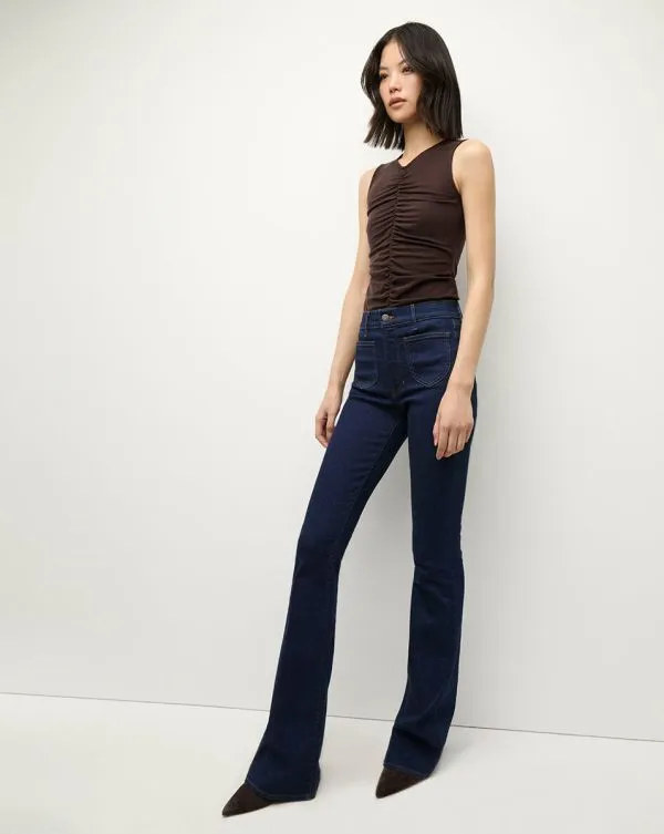 Neeta Sleeveless Top Dark Chocolate Women Veronica Beard Tops Neeta Sleeveless Top Dark Chocolate Women Veronica Beard Tops