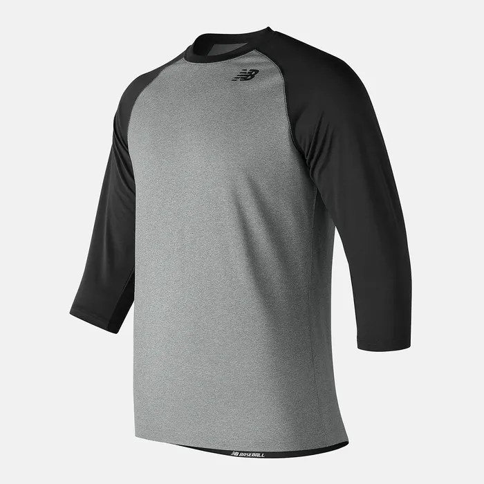 New Balance 34 Baseball Raglan Top TEAM BLACK Men Shirts New Balance 34 Baseball Raglan Top TEAM BLACK Men Shirts