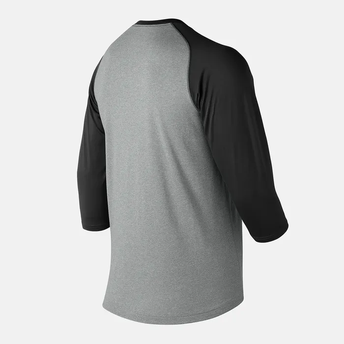 New Balance 34 Baseball Raglan Top TEAM BLACK Men Shirts New Balance 34 Baseball Raglan Top TEAM BLACK Men Shirts