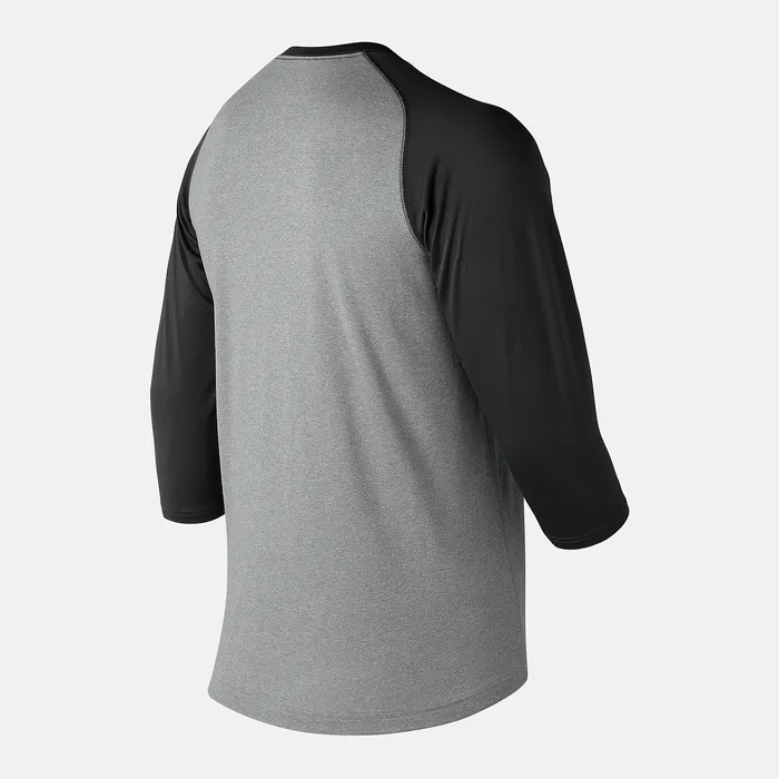 New Balance 34 Baseball Raglan Top TEAM BLACK Men Shirts New Balance 34 Baseball Raglan Top TEAM BLACK Men Shirts