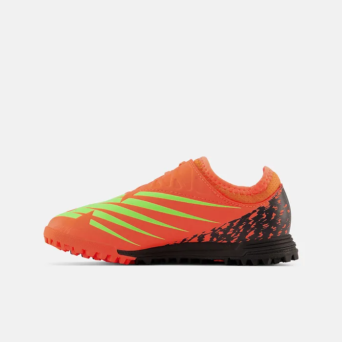 New Balance Cleats Kids Furon v7 Dispatch Junior TF Neon Dragonfly with Black and Coloro Green New Balance Cleats Kids Furon v7 Dispatch Junior TF Neon Dragonfly with Black and Coloro Green