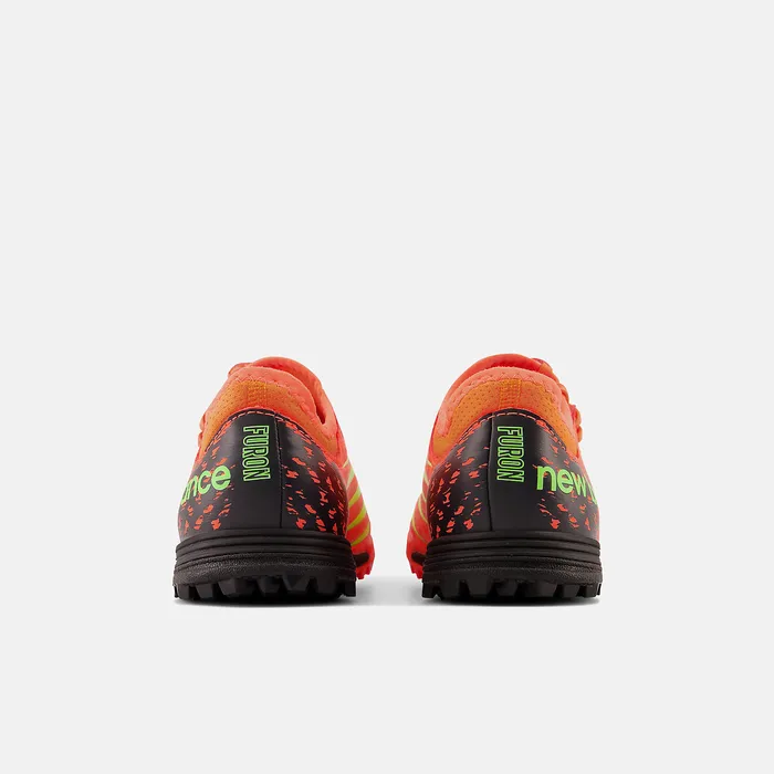 New Balance Cleats Kids Furon v7 Dispatch Junior TF Neon Dragonfly with Black and Coloro Green New Balance Cleats Kids Furon v7 Dispatch Junior TF Neon Dragonfly with Black and Coloro Green