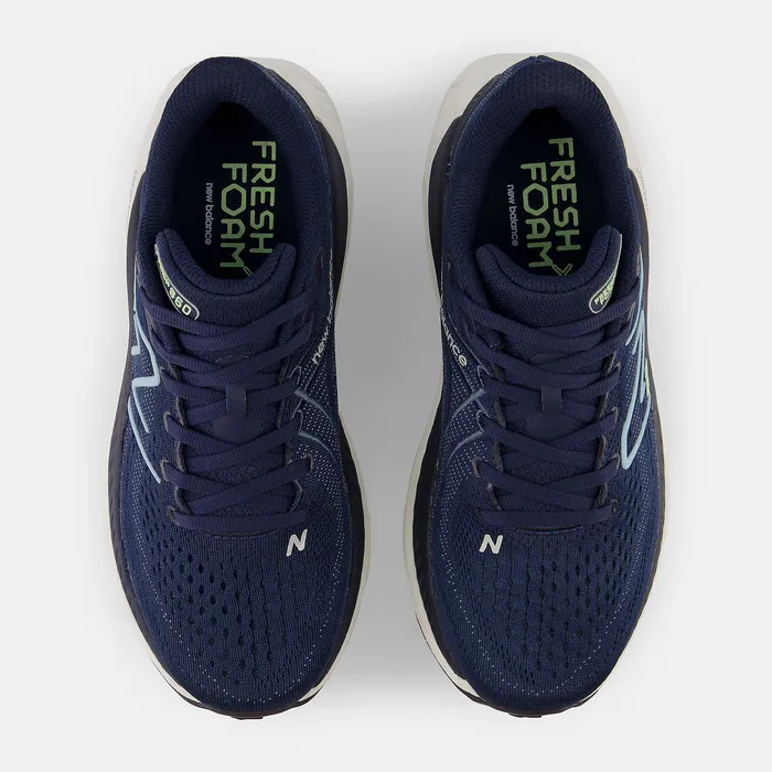 New Balance Fresh Foam X 860v13 NB Navy with Bleach Blue and Green Aura Women Running