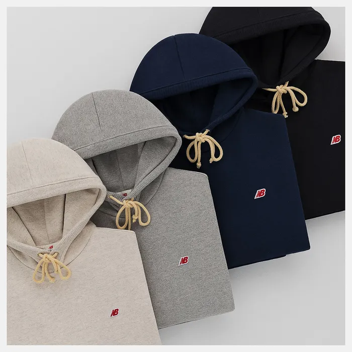 New Balance Hoodies and Sweatshirts Men MADE in USA Core Hoodie ATHLETIC GREY