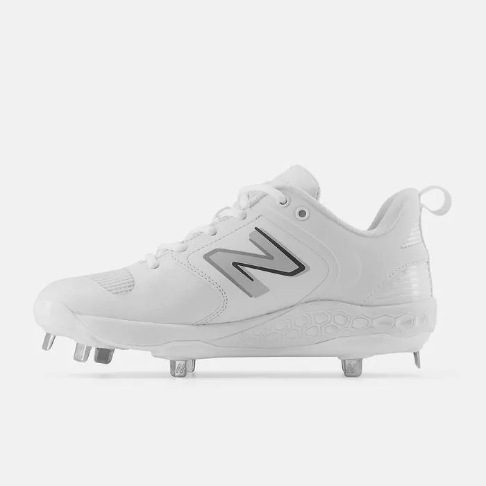 New Balance Softball Women Fresh Foam X Velo v3 Metal White with Rain Cloud