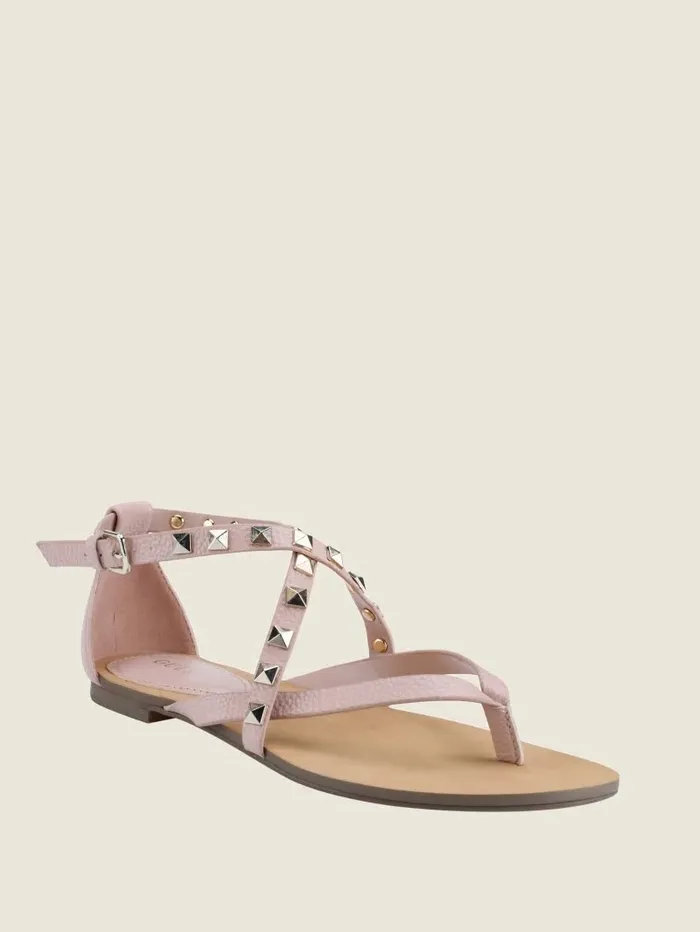 Nizana Strappy Stud Sandals Light Pink 680 Women Sandals GUESS