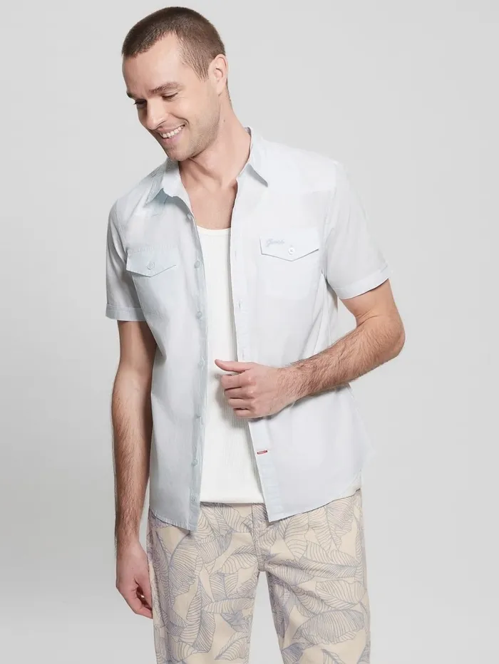 Nottingham Shirt Polar Blue Shirts GUESS Men Nottingham Shirt Polar Blue Shirts GUESS Men