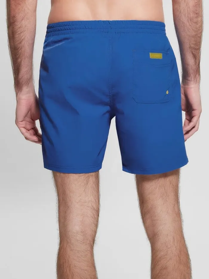 Nylon Swim Trunks Adventure Blue Men Swim GUESS Nylon Swim Trunks Adventure Blue Men Swim GUESS