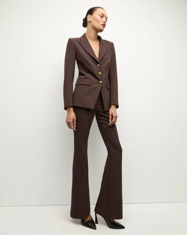Orlane Scuba Dickey Jacket Dark Chocolate Women Veronica Beard Jackets and Outerwear Orlane Scuba Dickey Jacket Dark Chocolate Women Veronica Beard Jackets and Outerwear