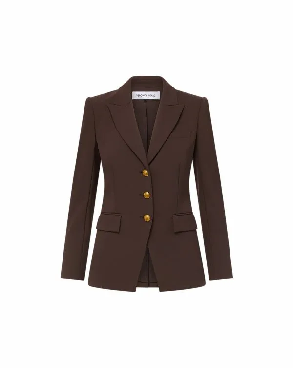 Orlane Scuba Dickey Jacket Dark Chocolate Women Veronica Beard Jackets and Outerwear Orlane Scuba Dickey Jacket Dark Chocolate Women Veronica Beard Jackets and Outerwear