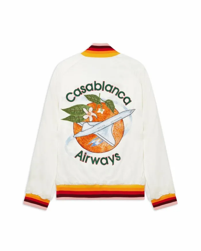 Outerwear Men Casablanca Paris Orbite Autour De L039Orange Souvenir Jacket