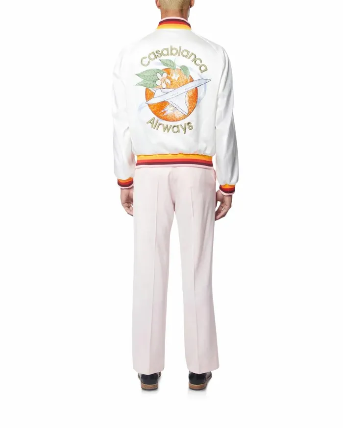 Outerwear Men Casablanca Paris Orbite Autour De L039Orange Souvenir Jacket