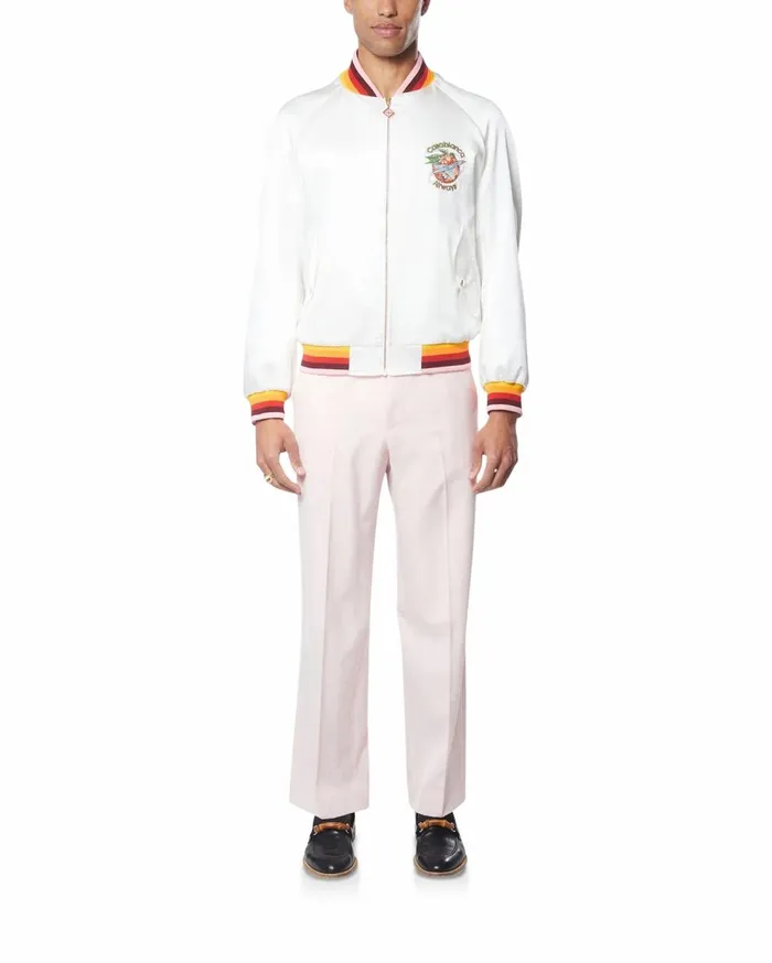 Outerwear Men Casablanca Paris Orbite Autour De L039Orange Souvenir Jacket