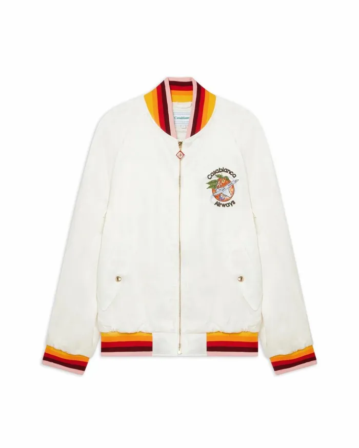 Outerwear Men Casablanca Paris Orbite Autour De L039Orange Souvenir Jacket