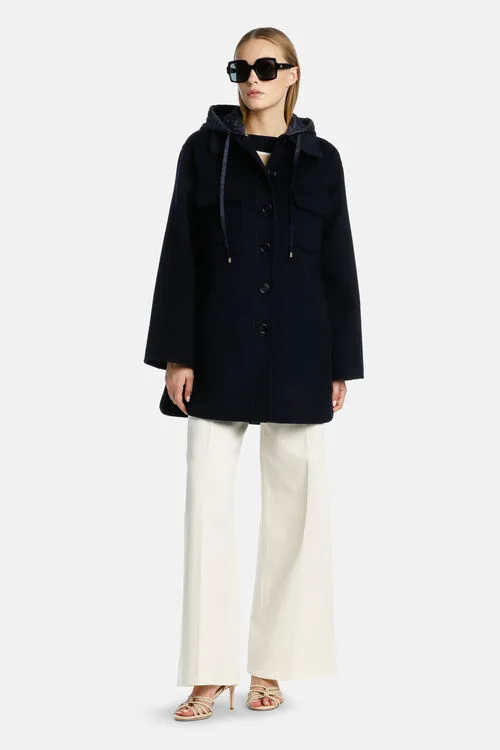 Outerwear Voce Voce BlueBlue Luisa Spagnoli Women Outerwear Voce Voce BlueBlue Luisa Spagnoli Women