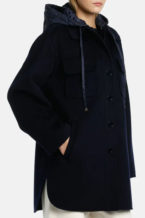 Outerwear Voce Voce BlueBlue Luisa Spagnoli Women Outerwear Voce Voce BlueBlue Luisa Spagnoli Women