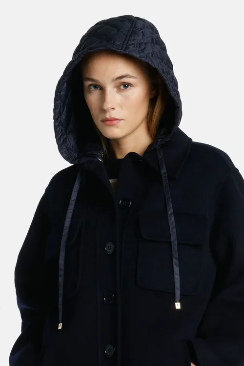 Outerwear Voce Voce BlueBlue Luisa Spagnoli Women Outerwear Voce Voce BlueBlue Luisa Spagnoli Women