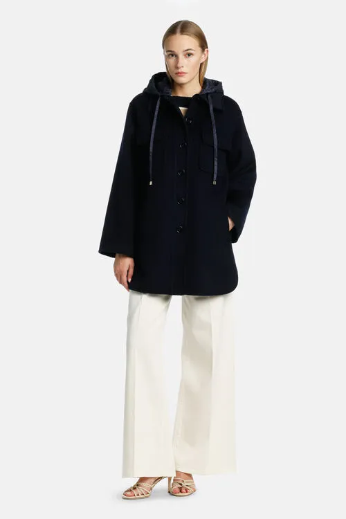 Outerwear Voce Voce BlueBlue Luisa Spagnoli Women Outerwear Voce Voce BlueBlue Luisa Spagnoli Women