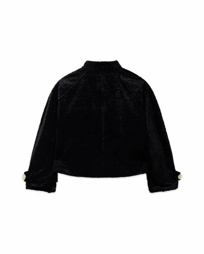 Outerwear Women Casablanca Paris Astrakhan Short Suit Jacket