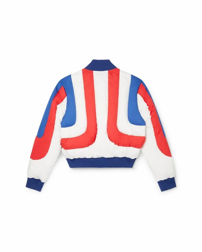 Outerwear Women Casablanca Paris Curve Panel Puffer Bomber Jacket Outerwear Women Casablanca Paris Curve Panel Puffer Bomber Jacket