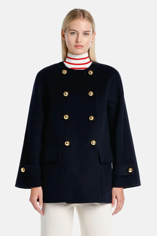 Outerwear Women Vaporiera Vaporiera Blue Luisa Spagnoli