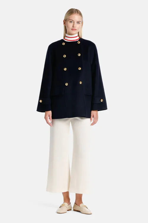 Outerwear Women Vaporiera Vaporiera Blue Luisa Spagnoli Outerwear Women Vaporiera Vaporiera Blue Luisa Spagnoli
