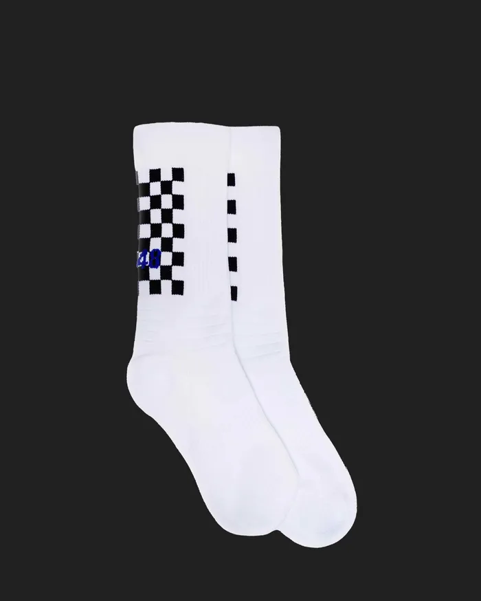 P448 Accessories Women Socks WhiteCheck P448 Accessories Women Socks WhiteCheck