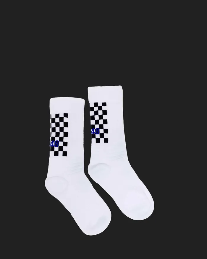 P448 Accessories Women Socks WhiteCheck P448 Accessories Women Socks WhiteCheck