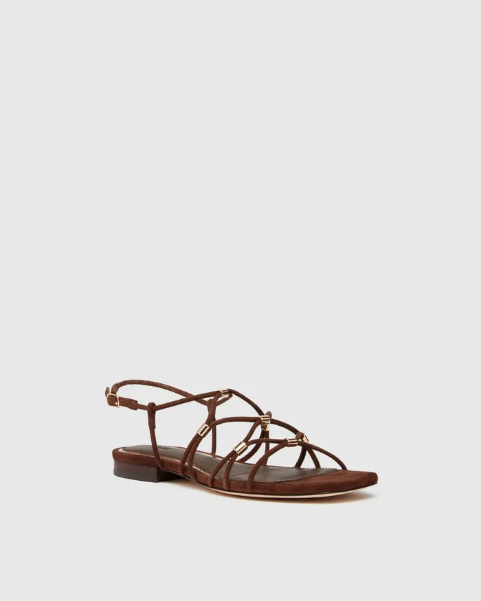 PAIGE Aurora Sandal 8211 Chocolate Suede Women Sandals PAIGE Aurora Sandal 8211 Chocolate Suede Women Sandals