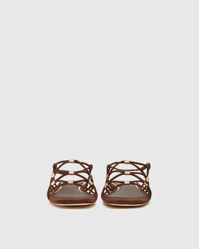 PAIGE Aurora Sandal 8211 Chocolate Suede Women Sandals PAIGE Aurora Sandal 8211 Chocolate Suede Women Sandals