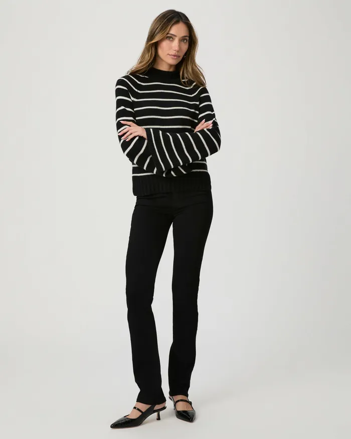 PAIGE Denim Women Hoxton 32 Inch Straight Jean 8211 Black Shadow