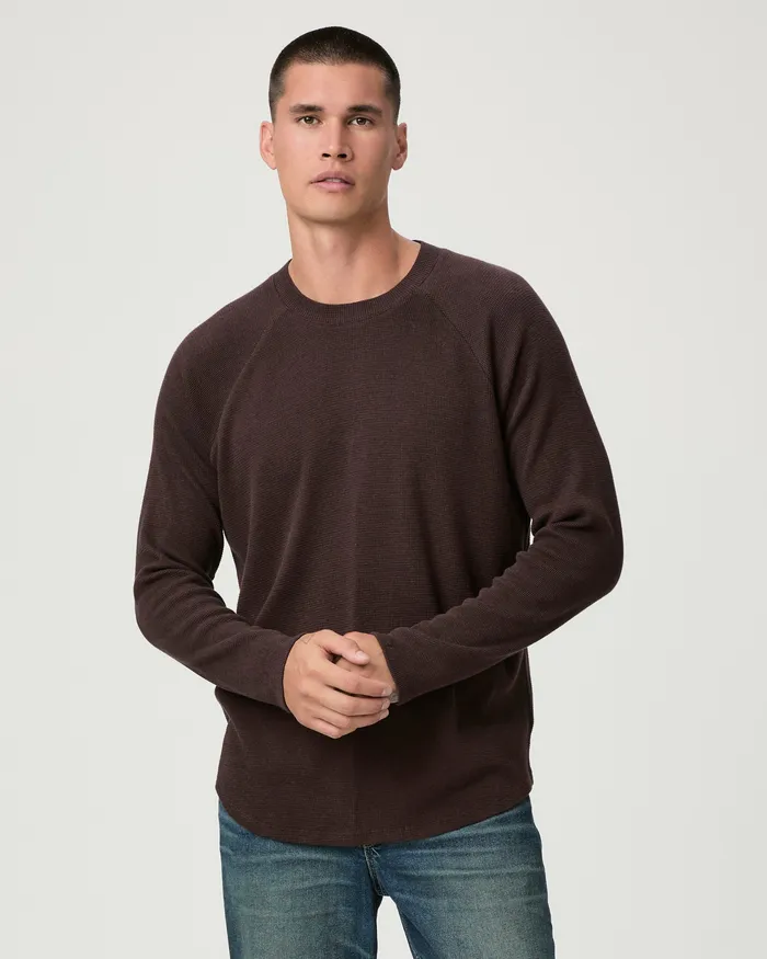 PAIGE Odin Baseball Tee 8211 Burnt Cocoa Multi Men Tees